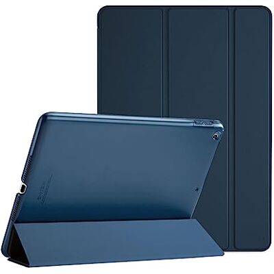 ProCase Hoes voor iPad 9,7-inch Case, iPad 6e 2018 / iPad 5e 2017 Shockproof Hoesje Beschermhoes Smart Folio Cover Case met Translucent Back -Marineblauw ProCase Hoes voor iPad 9,7-inch Case, iPad 6e 2018 / iPad 5e 2017 Shockproof Hoesje Beschermhoes Smart Folio Cover Case met Translucent Back -Marineblauw