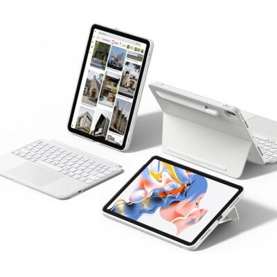 ESR iPad Air 11 inch (M4/M3/M2) hoes met toetsenbord, multi-angle standaard Voor Air (5/4. generatie), afneembaar magnetisch toetsenbord, portret/landschapsformaat, groot trackpad ESR iPad Air 11 inch (M4/M3/M2) hoes met toetsenbord, multi-angle standaard Voor Air (5/4. generatie), afneembaar magnetisch toetsenbord, portret/landschapsformaat, groot trackpad