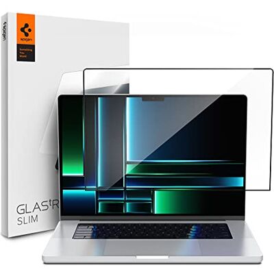 Spigen Glas.tR Slim gehard glas voor MacBook Pro 14 inch (M5 / M5 Pro / M5 Max / M4 / M4 / M4 Pro / M4 Pro Max / M3, M2, M1 serie), volledige afdekking, extreem krasbestendig Spigen Glas.tR Slim gehard glas voor MacBook Pro 14 inch (M5 / M5 Pro / M5 Max / M4 / M4 / M4 Pro / M4 Pro Max / M3, M2, M1 serie), volledige afdekking, extreem krasbestendig
