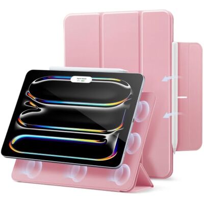 ESR iPad Pro hoes 11 inch (2024), sterke magnetische bevestiging, slanke Drieweg-bidirectionele houder, sterke magnetische bevestiging, duurzame bescherming ESR iPad Pro hoes 11 inch (2024), sterke magnetische bevestiging, slanke Drieweg-bidirectionele houder, sterke magnetische bevestiging, duurzame bescherming