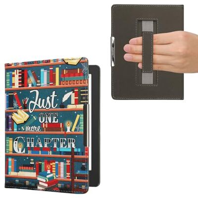 kwmobile Hoesje compatibel met Kobo Aura H2O Edition 2 hoesje eReader Tablet Magnetische Flip Case PU Leer met riem Veelkleurig kwmobile Hoesje compatibel met Kobo Aura H2O Edition 2 hoesje eReader Tablet Magnetische Flip Case PU Leer met riem Veelkleurig