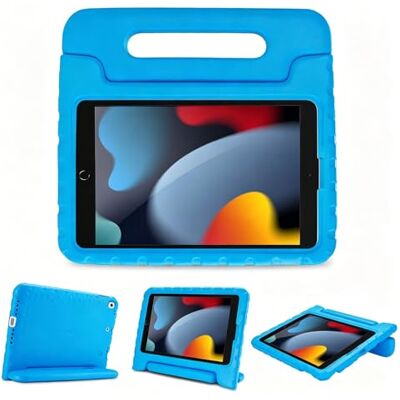 ProCase Kinderhoes voor iPad 10.2 7e Generatie / iPad Pro 10.5 / iPad Air 3, Ultra Lichtgewicht Schokbestendig Kindvriendelijke Beschermhoes Robuuste hoes met Handvatstandaard -Blauw ProCase Kinderhoes voor iPad 10.2 7e Generatie / iPad Pro 10.5 / iPad Air 3, Ultra Lichtgewicht Schokbestendig Kindvriendelijke Beschermhoes Robuuste hoes met Handvatstandaard -Blauw