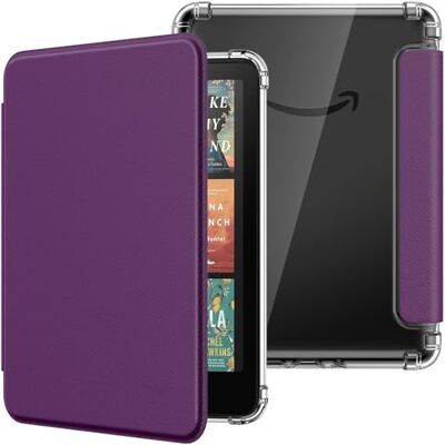 MoKo Hoesje voor nieuwe 7 inch Kindle Paperwhite 12e generatie 2024 en Kindle Colorsoft Signature Edition 2024, ultra heldere zachte flexibele transparante TPU-achterkant lichte hoes met automatische MoKo Hoesje voor nieuwe 7 inch Kindle Paperwhite 12e generatie 2024 en Kindle Colorsoft Signature Edition 2024, ultra heldere zachte flexibele transparante TPU-achterkant lichte hoes met automatische