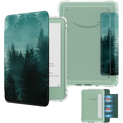 MoKo Afneembare magnetische hoes voor alle nieuwe e-reader (11e generatie 2024/2022 release), Ultra Clear Back-Krasbestendig Licht & Shell Cover met Auto Wake/Slaap, Niet Fit BOOX & Kobo, Green MoKo Afneembare magnetische hoes voor alle nieuwe e-reader (11e generatie 2024/2022 release), Ultra Clear Back-Krasbestendig Licht & Shell Cover met Auto Wake/Slaap, Niet Fit BOOX & Kobo, Green