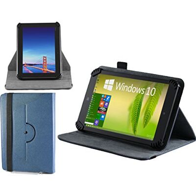 Navitech Beschermhoes van kunstleer voor Samsung Galaxy Tab 4 17,8 cm (7 inch), blauw Navitech Beschermhoes van kunstleer voor Samsung Galaxy Tab 4 17,8 cm (7 inch), blauw