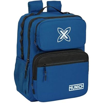safta München Ultramar 14,1 inch laptoprugzak, ideaal voor jongeren van verschillende leeftijden, comfortabel en veelzijdig, kwaliteit en stevigheid, 33 x 16 x 42 cm, blauw (Blue Blue), Blauw safta München Ultramar 14,1 inch laptoprugzak, ideaal voor jongeren van verschillende leeftijden, comfortabel en veelzijdig, kwaliteit en stevigheid, 33 x 16 x 42 cm, blauw (Blue Blue), Blauw