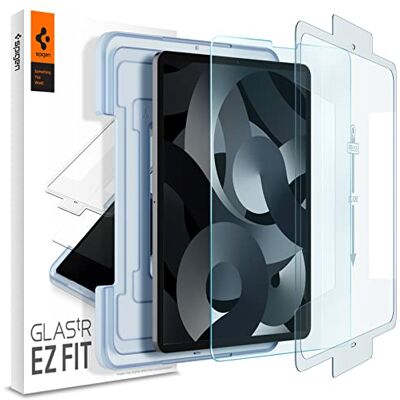 Spigen Glas.tR EZ Fit Screenprotector compatibel met iPad Pro 11 Inch M2 (2022), iPad Pro 11 Inch (2021/2020/2018), iPad Air 5 (2022), iPad Air 4 (2020), met sjabloon, Case friendly, 9H gehard glas Spigen Glas.tR EZ Fit Screenprotector compatibel met iPad Pro 11 Inch M2 (2022), iPad Pro 11 Inch (2021/2020/2018), iPad Air 5 (2022), iPad Air 4 (2020), met sjabloon, Case friendly, 9H gehard glas