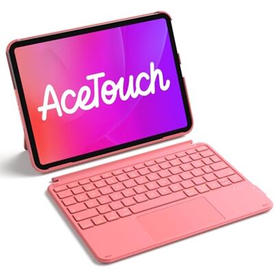 Inateck Hoes met toetsenbord, ultralicht toetsenbord voor iPad 10/11 generatie A16 2025 11 inch, iPad Air 11 inch M3/M2 (2025/2024), Air 5/4, Pro 11 4/3/2/1, afneembaar, met touchpad, QWERTZ, AceTouch Inateck Hoes met toetsenbord, ultralicht toetsenbord voor iPad 10/11 generatie A16 2025 11 inch, iPad Air 11 inch M3/M2 (2025/2024), Air 5/4, Pro 11 4/3/2/1, afneembaar, met touchpad, QWERTZ, AceTouch