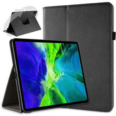 doupi Draaibare beschermhoes voor iPad Pro 11 inch 2020, 2021, Deluxe 360 graden Smart beschermhoes kunstleer, beschermhoes en case, zwart doupi Draaibare beschermhoes voor iPad Pro 11 inch 2020, 2021, Deluxe 360 graden Smart beschermhoes kunstleer, beschermhoes en case, zwart