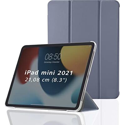 Hama Apple iPad mini 2021 Flip Case beschermhoes met standaard functie en transparante magnetische achterkant in lila Hama Apple iPad mini 2021 Flip Case beschermhoes met standaard functie en transparante magnetische achterkant in lila