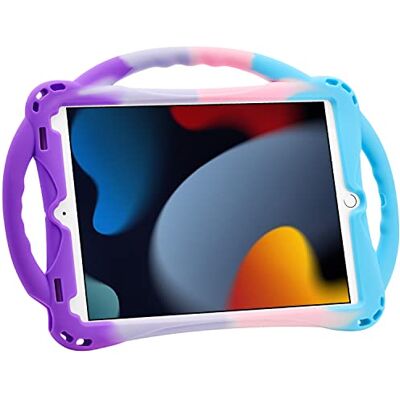 TopEsct Kinderhoes voor iPad 10.2 9(^>e) generatie (2021)/8(^>e) generatie (2020)/7(^>e) generatie (2019), schokbestendige hoes met handvat en standaard, compatibel met iPad 7e/8e/9e TopEsct Kinderhoes voor iPad 10.2 9(^>e) generatie (2021)/8(^>e) generatie (2020)/7(^>e) generatie (2019), schokbestendige hoes met handvat en standaard, compatibel met iPad 7e/8e/9e