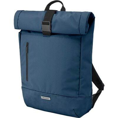 Moleskine Metro RollTop ET20FMTRBKB20 PC-rugzak, compatibel met computer, laptop, laptop en iPad tot 15 inch, 38 x 15 x 50 cm, saffierblauw Moleskine Metro RollTop ET20FMTRBKB20 PC-rugzak, compatibel met computer, laptop, laptop en iPad tot 15 inch, 38 x 15 x 50 cm, saffierblauw