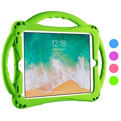 TopEsct Kinderhoes voor iPad 9,7 inch, schokbestendige beschermhoes voor iPad 6 en 5, Air 2 en 1, Pro 1, maximale bescherming, zeer robuust, van siliconen TopEsct Kinderhoes voor iPad 9,7 inch, schokbestendige beschermhoes voor iPad 6 en 5, Air 2 en 1, Pro 1, maximale bescherming, zeer robuust, van siliconen