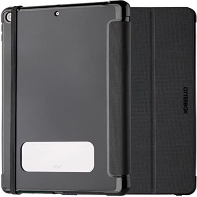 Otterbox Beschermhoes React Folio voor iPad 10,2 inch (8e generatie 2020/9e generatie 2021), schokbestendig, valbescherming, dunne beschermhoes, getest volgens militaire normen, zwart levering zonder verpakking Otterbox Beschermhoes React Folio voor iPad 10,2 inch (8e generatie 2020/9e generatie 2021), schokbestendig, valbescherming, dunne beschermhoes, getest volgens militaire normen, zwart levering zonder verpakking