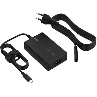 Belkin Connect GaN USB-C Core voedingsadapter, 100 W, snel opladen, USB-C compatibel, 2,5 m netsnoer, oplader voor laptop, MacBook, PC, Chromebook Belkin Connect GaN USB-C Core voedingsadapter, 100 W, snel opladen, USB-C compatibel, 2,5 m netsnoer, oplader voor laptop, MacBook, PC, Chromebook