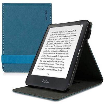 kwmobile E-reader hoes compatibel met Kobo Clara HD Petrol PU lederen e-reader flip hoesje kwmobile E-reader hoes compatibel met Kobo Clara HD Petrol PU lederen e-reader flip hoesje