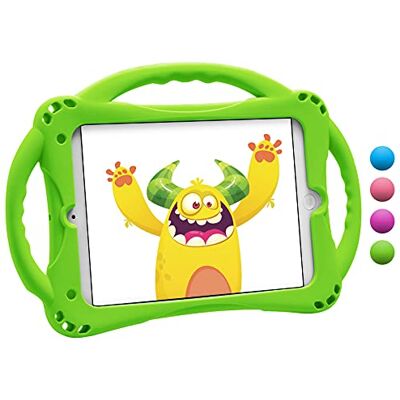 TopEsct Beschermhoes voor iPad Mini voor kinderen, schokbestendig, voor iPad Mini 5/Mini 4/Mini 3/Mini 2/Mini 1 (7,9 inch), maximale bescherming, zeer robuust, van siliconen (iPad Mini 5/4/3/2/1, groen) TopEsct Beschermhoes voor iPad Mini voor kinderen, schokbestendig, voor iPad Mini 5/Mini 4/Mini 3/Mini 2/Mini 1 (7,9 inch), maximale bescherming, zeer robuust, van siliconen (iPad Mini 5/4/3/2/1, groen)