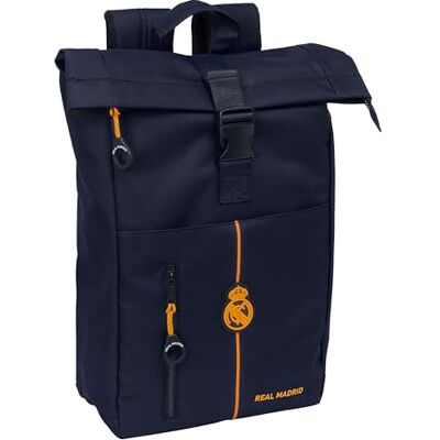 safta Real Madrid 2. Team 24/25 Rugzak met klep voor 15,6 inch laptop, ideaal voor verschillende leeftijden, comfortabel en veelzijdig, kwaliteit en sterkte, 28 x 13 x 42 cm, blauw safta Real Madrid 2. Team 24/25 Rugzak met klep voor 15,6 inch laptop, ideaal voor verschillende leeftijden, comfortabel en veelzijdig, kwaliteit en sterkte, 28 x 13 x 42 cm, blauw