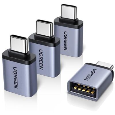 UGREEN Adapter USB C naar USB A 3.2 10Gbps set van 4 type-C naar type A OTG adapter, compatibel met iPhone 17 Pro Max Air 16 15 MacBook Air iMac iPad Galaxy Tab S11 S26 UGREEN Adapter USB C naar USB A 3.2 10Gbps set van 4 type-C naar type A OTG adapter, compatibel met iPhone 17 Pro Max Air 16 15 MacBook Air iMac iPad Galaxy Tab S11 S26