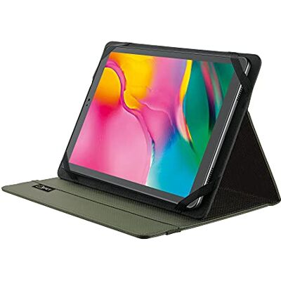 Trust Mobile Primo Tablethoes, 10 inch, gerecyclede materialen, universele beschermhoes met standaard functie, groen Matériaux Recyclés, Étui de Protection Universel avec Support Fonction Trust Mobile Primo Tablethoes, 10 inch, gerecyclede materialen, universele beschermhoes met standaard functie, groen Matériaux Recyclés, Étui de Protection Universel avec Support Fonction
