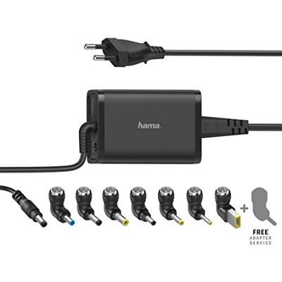 Hama Laptopvoeding 15 V, 19 V, 45 W (universele laptop-voeding, laptoplader met 8 laptopstekkers voor laptops voor Hama Laptopvoeding 15 V, 19 V, 45 W (universele laptop-voeding, laptoplader met 8 laptopstekkers voor laptops voor