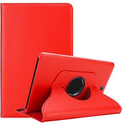 Cadorabo Tablethoes compatibel met Samsung Galaxy Tab S2 (8 inch) in pauwrood – beschermhoes zonder automatische wake-up met standfunctie en elastische bandsluiting Cadorabo Tablethoes compatibel met Samsung Galaxy Tab S2 (8 inch) in pauwrood – beschermhoes zonder automatische wake-up met standfunctie en elastische bandsluiting