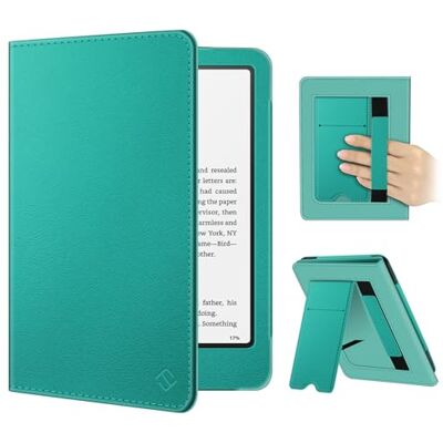 FINTIE Beschermhoes compatibel met 7 inch Kindle Paperwhite 2024 (12e generatie) en Kindle Colorsoft Signature Edition (1e generatie), met polsband, automatische slaap/wake, Jade FINTIE Beschermhoes compatibel met 7 inch Kindle Paperwhite 2024 (12e generatie) en Kindle Colorsoft Signature Edition (1e generatie), met polsband, automatische slaap/wake, Jade