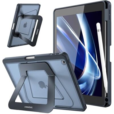 FINTIE Metalen standaard beschermhoes voor iPad 10,2 inch 9e/8e/7e voor iPad 10,2 inch (2021-2019), matte hoes met meerdere posities met penhouder, geschikt voor werk en studenten, zwart FINTIE Metalen standaard beschermhoes voor iPad 10,2 inch 9e/8e/7e voor iPad 10,2 inch (2021-2019), matte hoes met meerdere posities met penhouder, geschikt voor werk en studenten, zwart