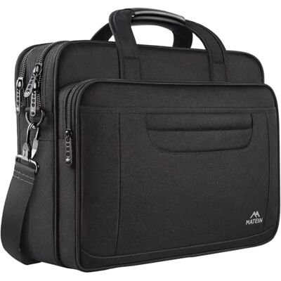 MATEIN Laptoptas,15,6 Inch Multifunctionele Zakelijke Computer Laptoptas, Unisex Ruime Laptop Sleeve Schouder Tas voor Dames en Heren, Universele Nylon Aktetas Tas voor Notebook Zwart 15,6 Inch MATEIN Laptoptas,15,6 Inch Multifunctionele Zakelijke Computer Laptoptas, Unisex Ruime Laptop Sleeve Schouder Tas voor Dames en Heren, Universele Nylon Aktetas Tas voor Notebook Zwart 15,6 Inch