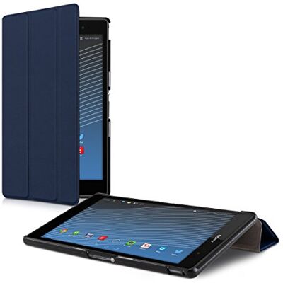 kwmobile Beschermhoes compatibel met Sony Xperia Tablet Z3 Compact, magneetsluiting, dun, met standfunctie, donkerblauw kwmobile Beschermhoes compatibel met Sony Xperia Tablet Z3 Compact, magneetsluiting, dun, met standfunctie, donkerblauw