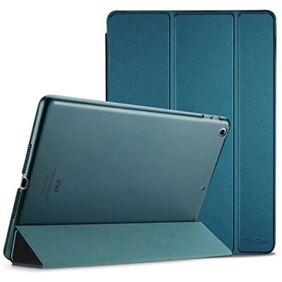 ProCase Hoes voor iPad 9,7-inch Case, iPad 6e 2018 / iPad 5e 2017 Shockproof Hoesje Beschermhoes Smart Folio Cover Case met Translucent Back -Teal ProCase Hoes voor iPad 9,7-inch Case, iPad 6e 2018 / iPad 5e 2017 Shockproof Hoesje Beschermhoes Smart Folio Cover Case met Translucent Back -Teal