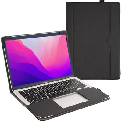 TT TYTX TYTX Leren beschermhoes compatibel met MacBook Air 13 inch Retina M1 A2337 A2179 A1932 2021-2018, laptophoes, zwart TT TYTX TYTX Leren beschermhoes compatibel met MacBook Air 13 inch Retina M1 A2337 A2179 A1932 2021-2018, laptophoes, zwart