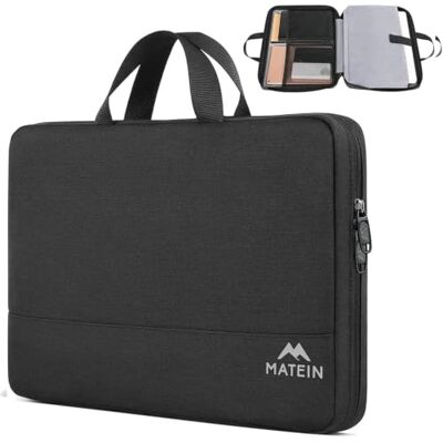 MATEIN Laptophoes, zwart. Waterbestendige laptoptas compatibel met Dell, Acer, ASUS, HP, Lenovo, MacBook Air/Pro M5 M4 M3 M2 13 Pollici MATEIN Laptophoes, zwart. Waterbestendige laptoptas compatibel met Dell, Acer, ASUS, HP, Lenovo, MacBook Air/Pro M5 M4 M3 M2 13 Pollici