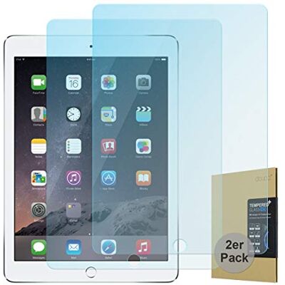 doupi [2 stuks pantserglas beschermfolie voor iPad (2017, 2018), iPad Air/Air 2/iPad Pro (9,7 inch), premium 9H gehard glas HD (2 stuks) doupi [2 stuks pantserglas beschermfolie voor iPad (2017, 2018), iPad Air/Air 2/iPad Pro (9,7 inch), premium 9H gehard glas HD (2 stuks)