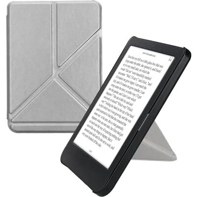 kwmobile Hoesje compatibel met Kobo Clara BW/Colour beschermhoes magnetische flipcase tablet eReader kunstleer grijs kwmobile Hoesje compatibel met Kobo Clara BW/Colour beschermhoes magnetische flipcase tablet eReader kunstleer grijs