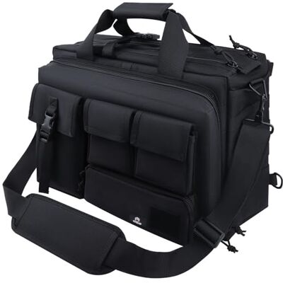 GES 39 cm laptoptas, multifunctionele heren outdoor tactische nylon schouder laptop messenger tas, aktetas handtassen voor camera/tablet/notebook (zwart) GES 39 cm laptoptas, multifunctionele heren outdoor tactische nylon schouder laptop messenger tas, aktetas handtassen voor camera/tablet/notebook (zwart)