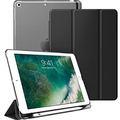 FINTIE Hoes met Pennenhouder voor iPad 9.7" 2018/2017, Ultradunne Superlichte Beschermhoes met transparante Zchterkant Case Cover met Automatische Slaap/Waak voor iPad 6e/5e Generatie, FINTIE Hoes met Pennenhouder voor iPad 9.7" 2018/2017, Ultradunne Superlichte Beschermhoes met transparante Zchterkant Case Cover met Automatische Slaap/Waak voor iPad 6e/5e Generatie,