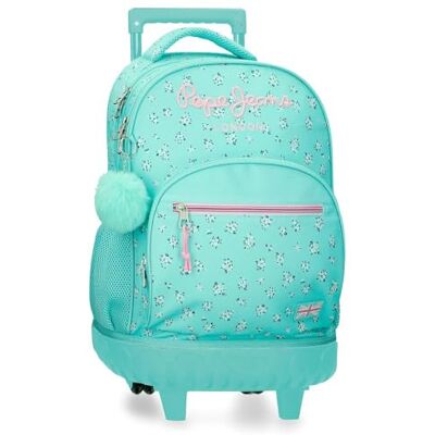 Pepe Jeans Nora Laptoprugzak, 15,6 inch, compact, blauw, 32 x 43 x 21 cm, polyester by Joumma Bags Pepe Jeans Nora Laptoprugzak, 15,6 inch, compact, blauw, 32 x 43 x 21 cm, polyester by Joumma Bags