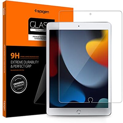 Spigen , Gehard glas voor iPad 8 (2020), iPad 7 (2019), 10,2 inch, Premium 9H, onbreekbaar, displaybescherming voor Apple iPad 10,2 inch (iPad 8e/7e generatie) Spigen , Gehard glas voor iPad 8 (2020), iPad 7 (2019), 10,2 inch, Premium 9H, onbreekbaar, displaybescherming voor Apple iPad 10,2 inch (iPad 8e/7e generatie)