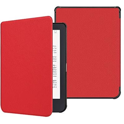 FINTIE Hoes voor Kobo Clara HD beschermhoes, dun, licht, magnetische sluiting, automatische wekker/slaapfunctie voor Kobo Clara HD 6 inch e-book reader 2018, rood FINTIE Hoes voor Kobo Clara HD beschermhoes, dun, licht, magnetische sluiting, automatische wekker/slaapfunctie voor Kobo Clara HD 6 inch e-book reader 2018, rood