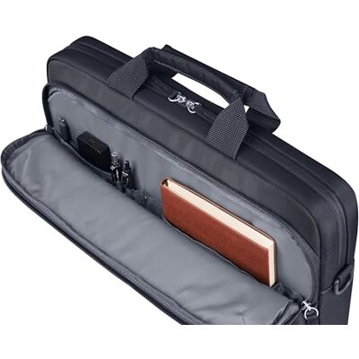 HP Everyday Laptoptas van 14 inch, gemaakt van gerecycled 600D polyester, 9 l, gevoerd vak, waterdicht, afneembare schouderriem, grijs HP Everyday Laptoptas van 14 inch, gemaakt van gerecycled 600D polyester, 9 l, gevoerd vak, waterdicht, afneembare schouderriem, grijs