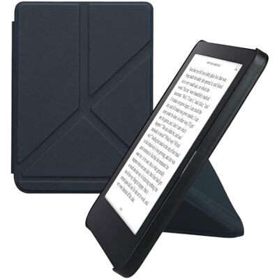 kwmobile Hoes compatibel met Kobo Clara 2E Hoes Magnetische Flip Case Tablet eReader PU Leer Donkerblauw kwmobile Hoes compatibel met Kobo Clara 2E Hoes Magnetische Flip Case Tablet eReader PU Leer Donkerblauw
