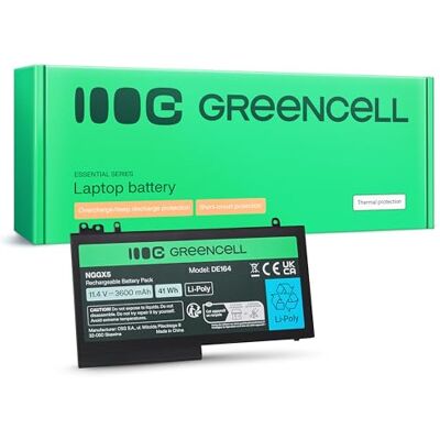 Green Cell NGGX5 JY8D6 954DF laptopbatterij 11,4 V 3600 mAh 41 Wh Li-Poly voor Dell Latitude 12 E5250 E5270 14 E5470 15 E5550 E5570 Precision M3510 lange levensduur leven, lang Green Cell NGGX5 JY8D6 954DF laptopbatterij 11,4 V 3600 mAh 41 Wh Li-Poly voor Dell Latitude 12 E5250 E5270 14 E5470 15 E5550 E5570 Precision M3510 lange levensduur leven, lang
