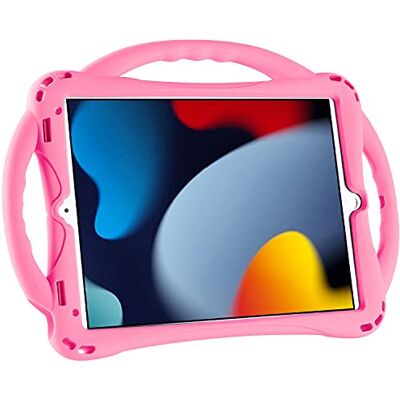 TopEsct Beschermhoes voor kinderen iPad 7/8/9e (10,2 inch), iPad Air 3 en iPad Pro 2 (10,5 inch), schokbestendige beschermhoes voor iPad 10,2 inch, 10,5 inch, maximale bescherming, zeer robuust, van siliconen (roze) TopEsct Beschermhoes voor kinderen iPad 7/8/9e (10,2 inch), iPad Air 3 en iPad Pro 2 (10,5 inch), schokbestendige beschermhoes voor iPad 10,2 inch, 10,5 inch, maximale bescherming, zeer robuust, van siliconen (roze)