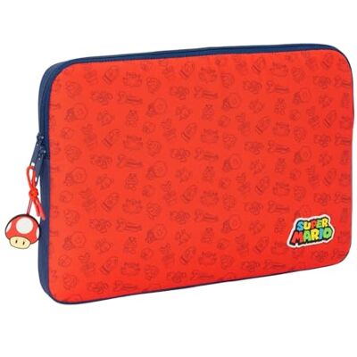 safta Super Mario Laptophoes van 15,6 inch, rugzak, ideaal voor kinderen van verschillende leeftijden, comfortabel en veelzijdig, kwaliteit en stevigheid, 39,5 x 3,5 x 27,5 cm, donkerblauw/rood,, safta Super Mario Laptophoes van 15,6 inch, rugzak, ideaal voor kinderen van verschillende leeftijden, comfortabel en veelzijdig, kwaliteit en stevigheid, 39,5 x 3,5 x 27,5 cm, donkerblauw/rood,,