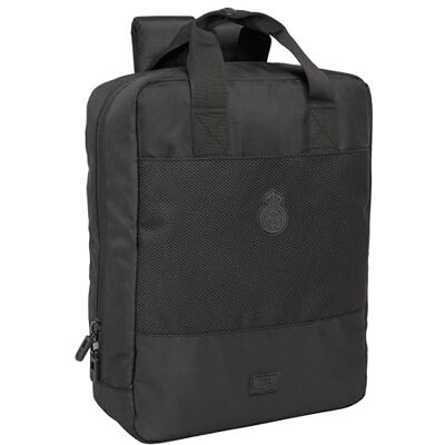 safta Real Madrid Premium laptoprugzak van 13,3 inch en USB met klep, ideaal voor jongeren van verschillende leeftijden, comfortabel en veelzijdig, kwaliteit en stevigheid, 29 x 11 x 39 cm, kleur, zwart., safta Real Madrid Premium laptoprugzak van 13,3 inch en USB met klep, ideaal voor jongeren van verschillende leeftijden, comfortabel en veelzijdig, kwaliteit en stevigheid, 29 x 11 x 39 cm, kleur, zwart.,