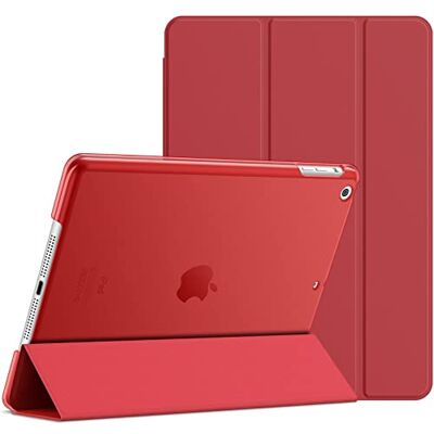 JETech Beschermhoes voor iPad Air 1st Edition (niet voor iPad Air 2), beschermhoes met standfunctie en automatische slaap-/wekfunctie (rood) JETech Beschermhoes voor iPad Air 1st Edition (niet voor iPad Air 2), beschermhoes met standfunctie en automatische slaap-/wekfunctie (rood)