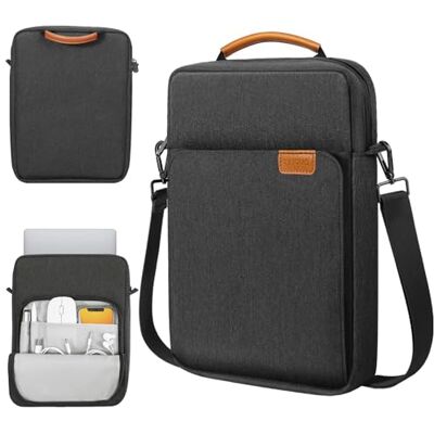 TiMOVO 13,3 inch laptophoes, meerdere vakken met handvat voor iPad Pro 12.9 2022-2020, Galaxy Tab S8+ 12,4 inch, MacBook Air 2022-2018, MacBook Pro 2022-2016, Surface Pro 9/8 TiMOVO 13,3 inch laptophoes, meerdere vakken met handvat voor iPad Pro 12.9 2022-2020, Galaxy Tab S8+ 12,4 inch, MacBook Air 2022-2018, MacBook Pro 2022-2016, Surface Pro 9/8