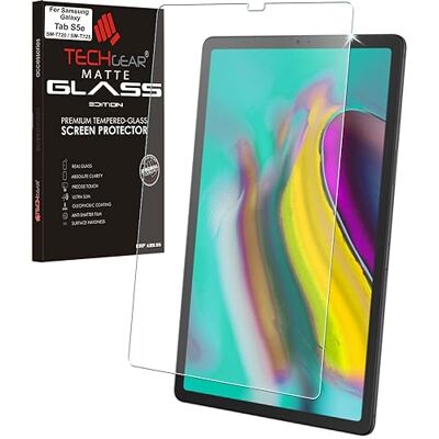 TECHGEAR Displaybeschermfolie met anti-reflectie, compatibel met Samsung Galaxy Tab S5e 10,5 inch (SM-T720-serie), matte displaybescherming met anti-reflectie van gehard glas TECHGEAR Displaybeschermfolie met anti-reflectie, compatibel met Samsung Galaxy Tab S5e 10,5 inch (SM-T720-serie), matte displaybescherming met anti-reflectie van gehard glas