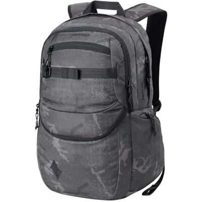 NITRO Future Hero Uniseks schoolrugzak, Gesmede camouflage, Casual NITRO Future Hero Uniseks schoolrugzak, Gesmede camouflage, Casual